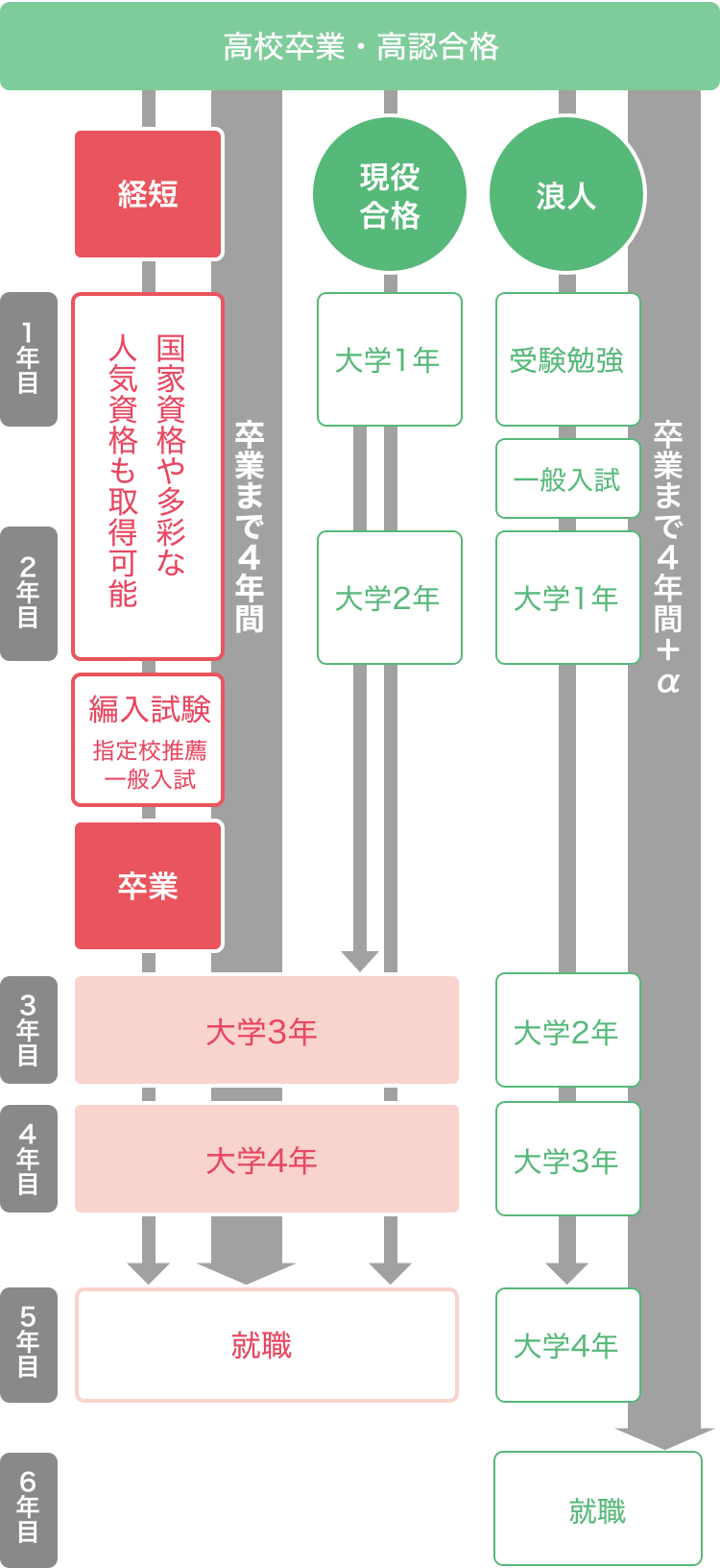 大学編入の流れ